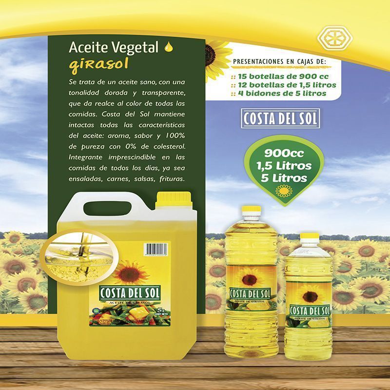 Aceite Vegetal 100% Girasol – Tanoni Hnos – Fábrica de Aceites Vegetales