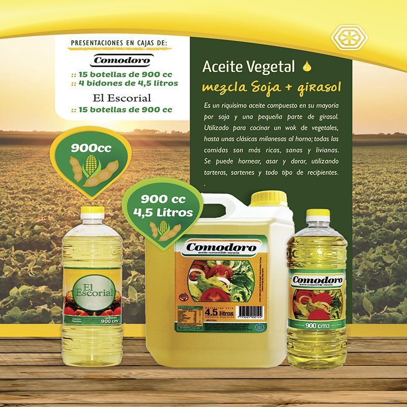 Aceite Vegetal Soja + Girasol – Tanoni Hnos – Fábrica de Aceites Vegetales